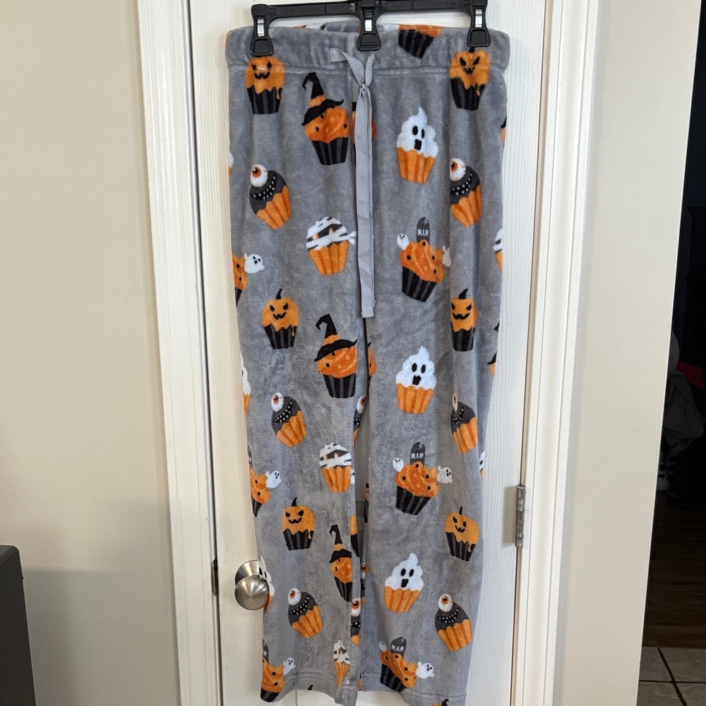 Halloween Themed Gray Pajama Pants